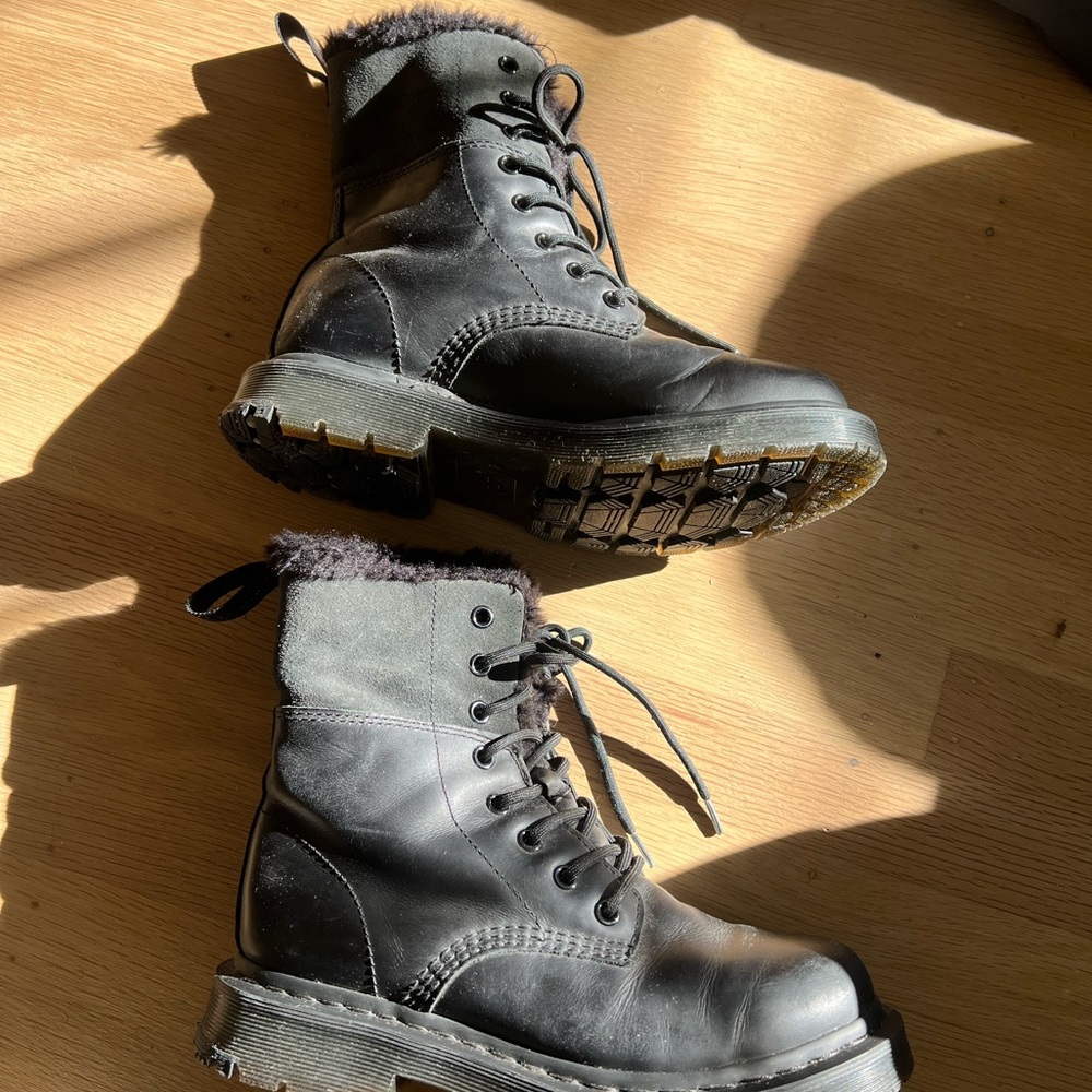 Women’s Dr. Martens Snow Boots, Faux Fur Lined